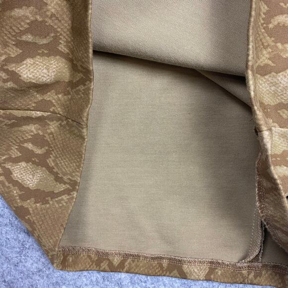 auren Ralph Lauren dress women's M Geometric Western snakeskin alligator gold‎ - Picture 4 of 10